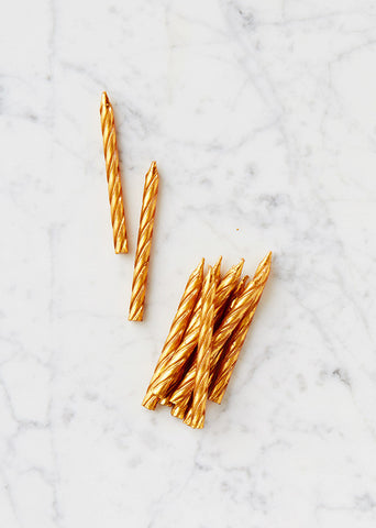 Candles: Gold Twist